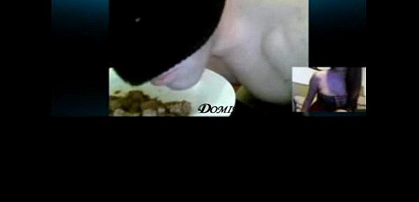  I humiliated submissive eating dog food Dominacion Webcam